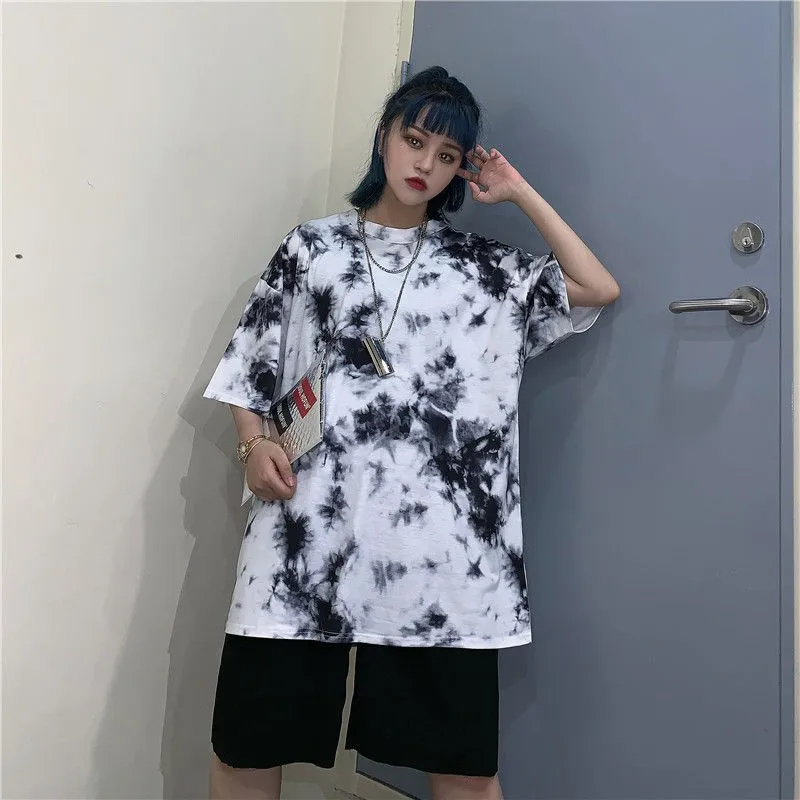 Футболка NiceMix женская из мягкого хлопка топ свободного покроя майка с коротким