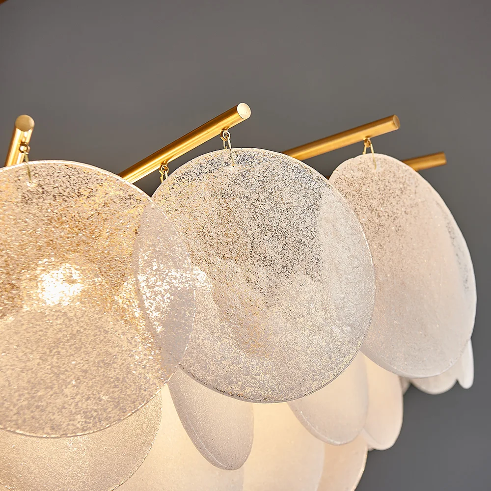 

Gold Modern Chandeliers For Living Room Luxury White Frosted Glass Light Fixtures Dining Room Girl Bedroom Hanging Lamps