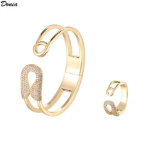 donia jewelry european and american luxury open pin bracelet inlaid with zirconium exquisite ring female jewelry bracelet