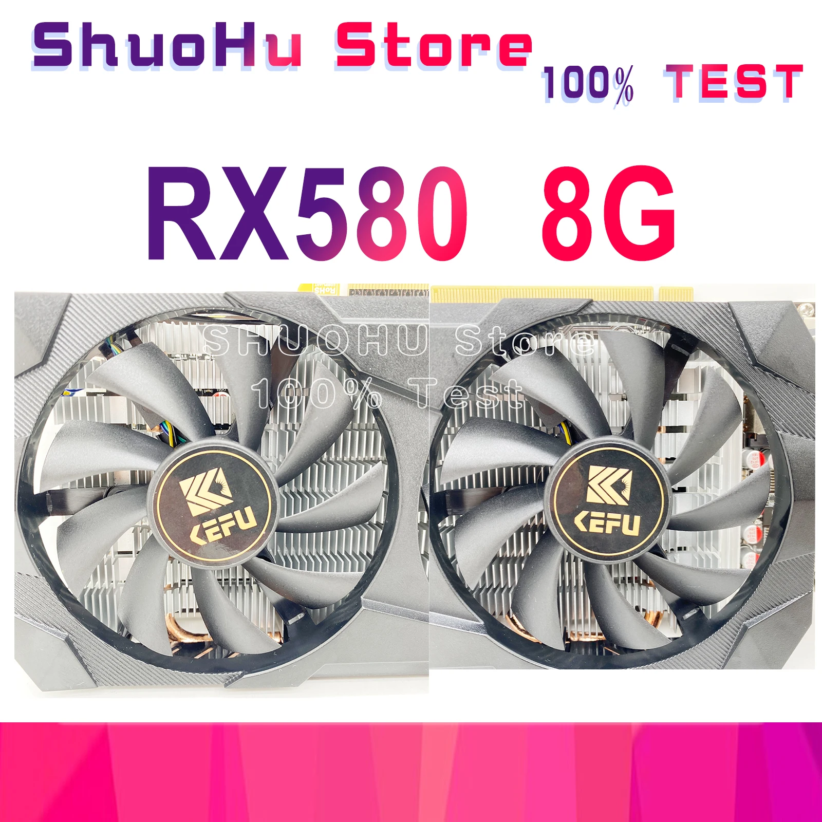 Новая карта RX 580 8 Гб бит 2048SP GDDR5 графическая для AMD Radeon серии VGA HDMI DP RX580 8g ETH |