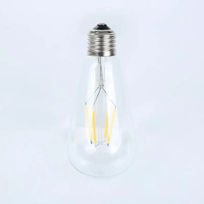 4 Вт светодиодный ламп накаливания прозрачного Стекло лампа E27 180 26 V светильник