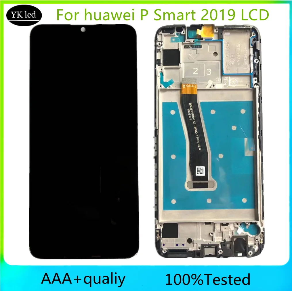 

Original NEW For Huawei P Smart 2019 POT-LX3 POT-L23 POT-LX1 LCD Display Touch Screen Digitizer Assembly With Frame