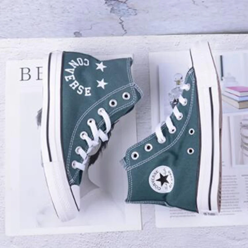 Оригинал Новое поступление Converse ChuckTaylorAllStar унисекс Скейтбординг туфли