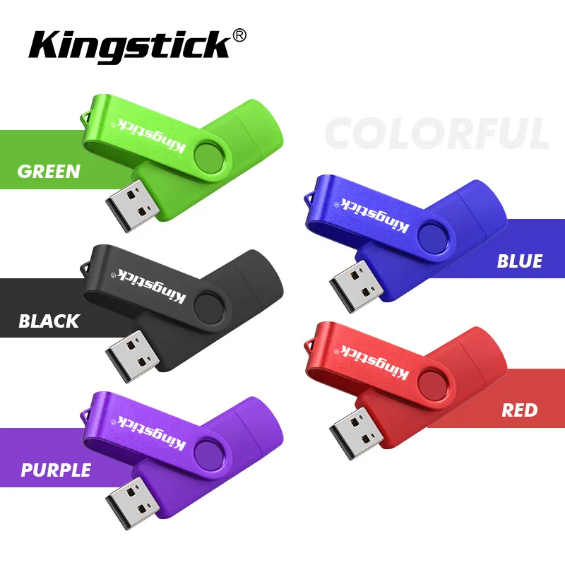 Флешка kingstick Type-C 128 ГБ 64 USB флеш-накопитель 3 0 высокая скорость 32 16 OTG для телефонов