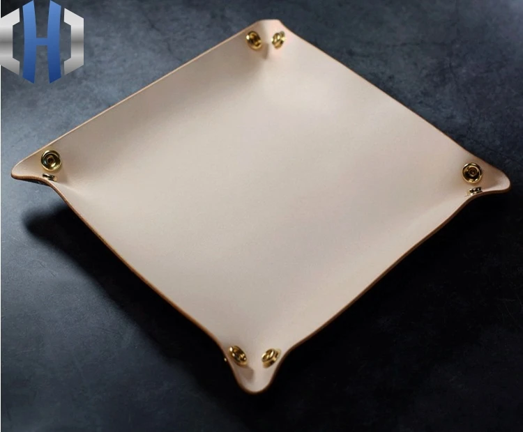 Настольный лоток для хранения EDC многофункциональная коробка из яловой