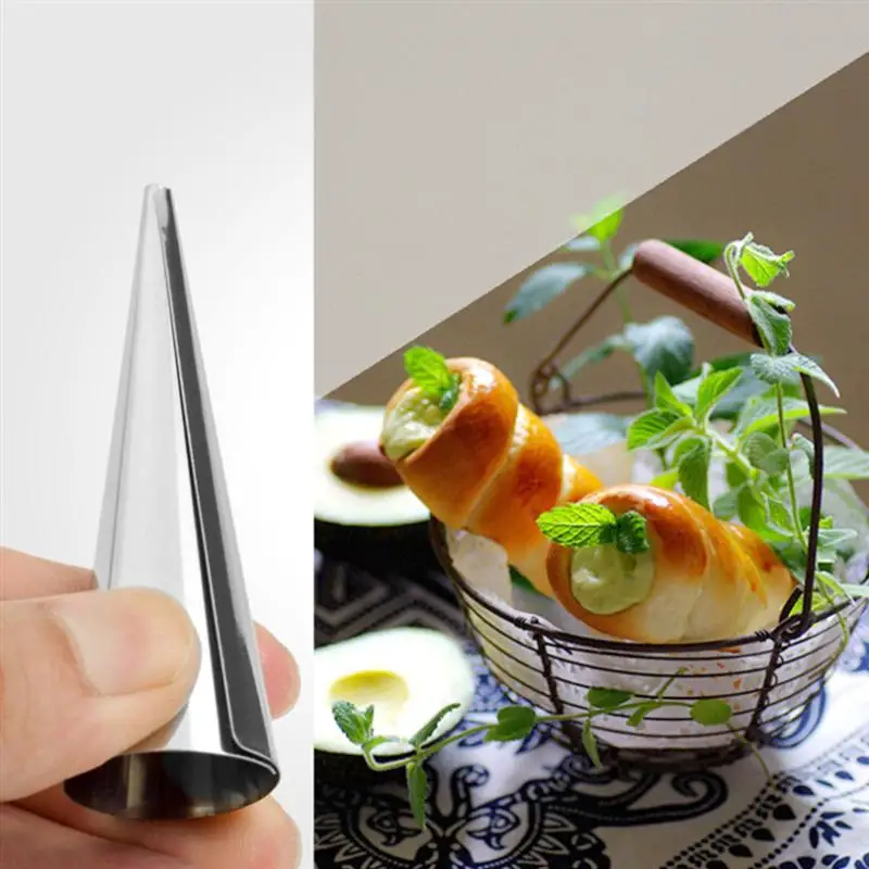 Кондитерский крем из нержавеющей стали формы рога 16 шт. конусная форма для