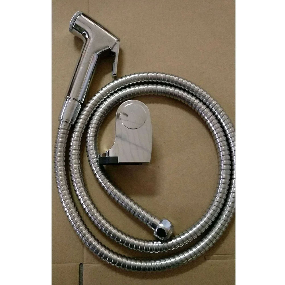

1 Set of Plastic Spray Bidets Handheld Female Bidet Pressure Boost Washing Toilet (Spray + Water Divider + 1.5M +