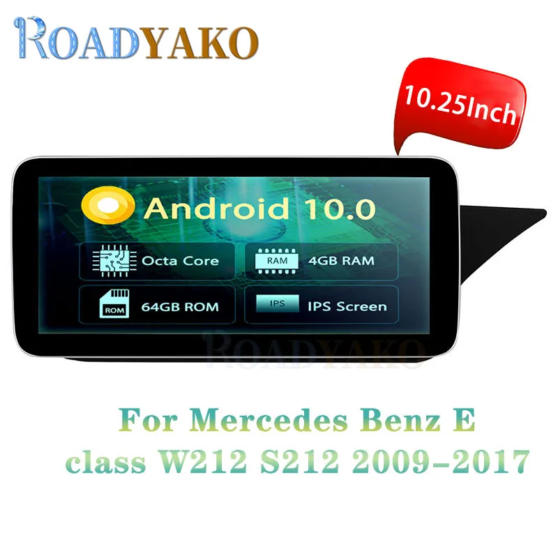 10 25 'ɺndroid 0 автомобильный навигационный плеер для Mercedes Benz E class 2010-2012 RHD стерео