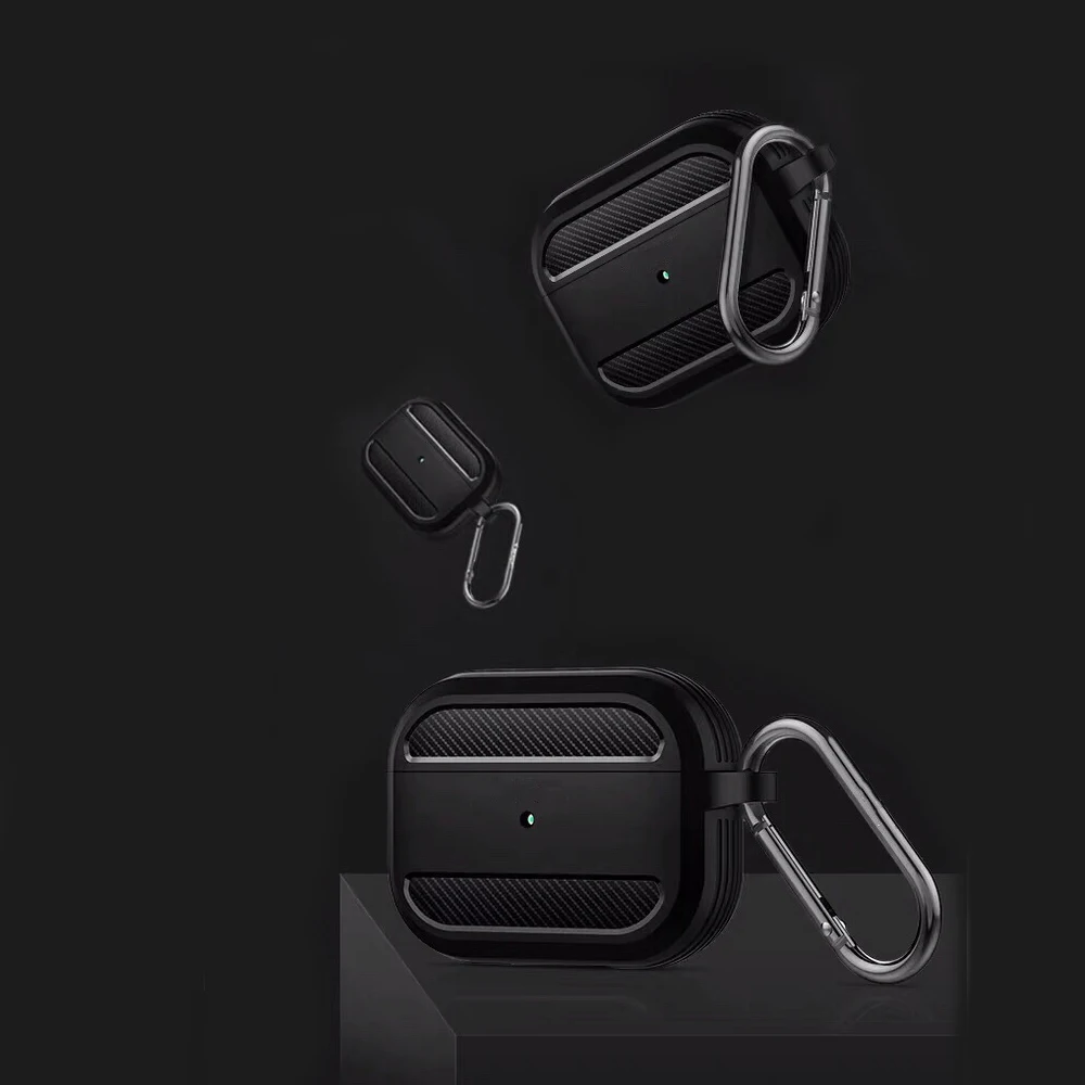 

Suitable for Apple airpods earphone sleeve series carbon brazing dimensional silicone protective sleeve wireless earphones