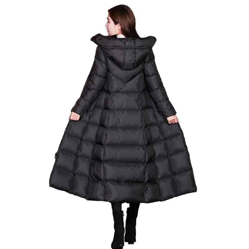 

Зимние женские куртки, пальто, женская облегающая Парка выше колена с хлопковой подкладкой, корейское теплое пальто с капюшоном, Женское зи...