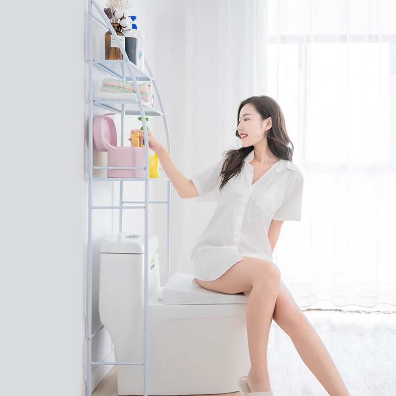 Balcony Corner Frame Floor-to-floor Full-automatic Drum Washing Machine Storage Rack Toilet Toilet Rack Floor-to-floor Type