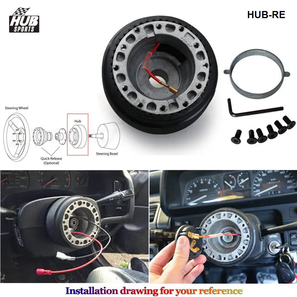 Jdm СТИЛЬ начальный комплект адаптер ступицы рулевого колеса для Renault подходит 6