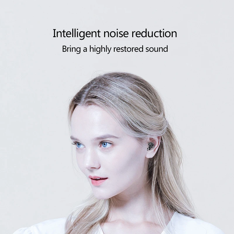 8D стерео Bluetooth наушники мини TWS беспроводные сенсорные с светодиодный чехол для