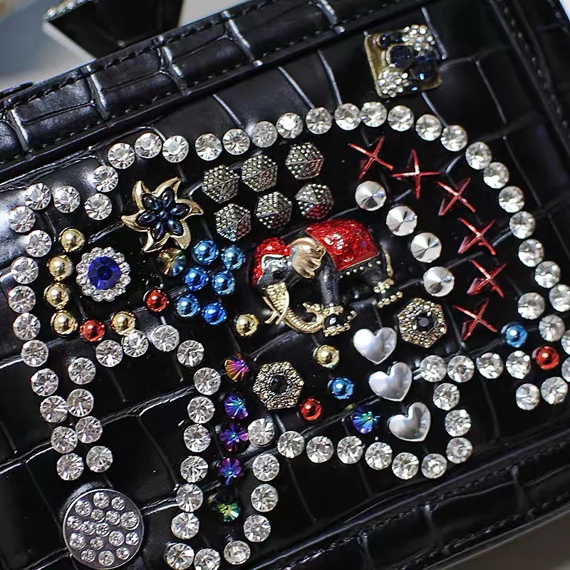 Модная ручная сумка новинка женская маленькая сумка-чемодан со слоном широкий