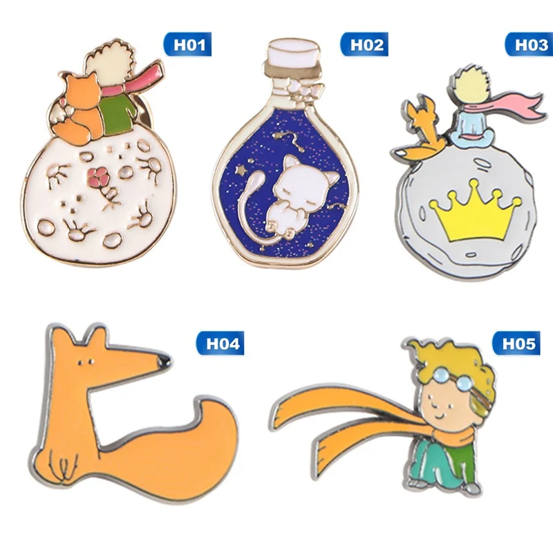 

The Little Prince Cute Brooch Cartoon Enamel Pins For Clothes Backpack Brooch Personality Pin Jewelry