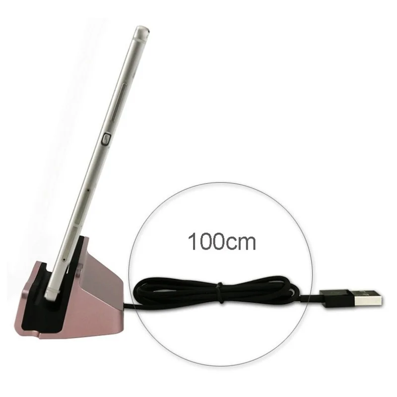 For IPhone X 8 7 6 USB Cable Sync Cradle Charger Base for Xiaomi Android Type C Samsung Stand Holder Charging Dock Station | Мобильные
