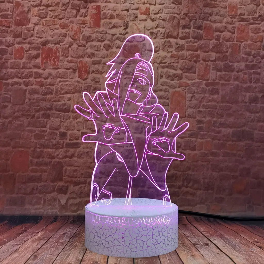 Мигающий 3D иллюзия светодиодный ночсветильник красочный меняющий светильник