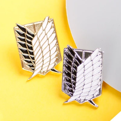 Атака на титанов брошь булавка значки аниме значок Shingeki Нет Кио Крылья Свободы