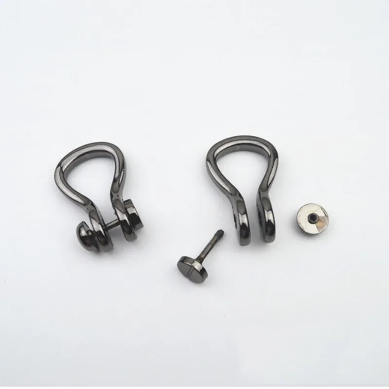 3pcs Metal Bag Side Anchor Gusset Hanger Clamps Edge Link Hardware with D Rings for Purse Strap | Багаж и сумки