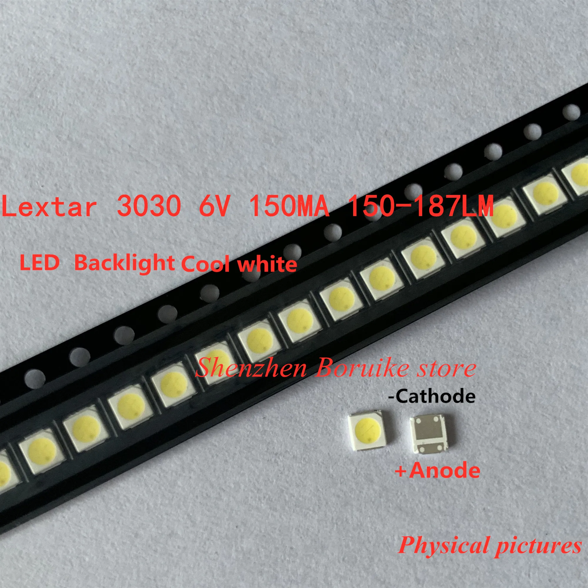 Lextar светодиодный Подсветка высокое Мощность 1 8 Вт 3030 6V холодный белый 150 187LM PT30W45 V1