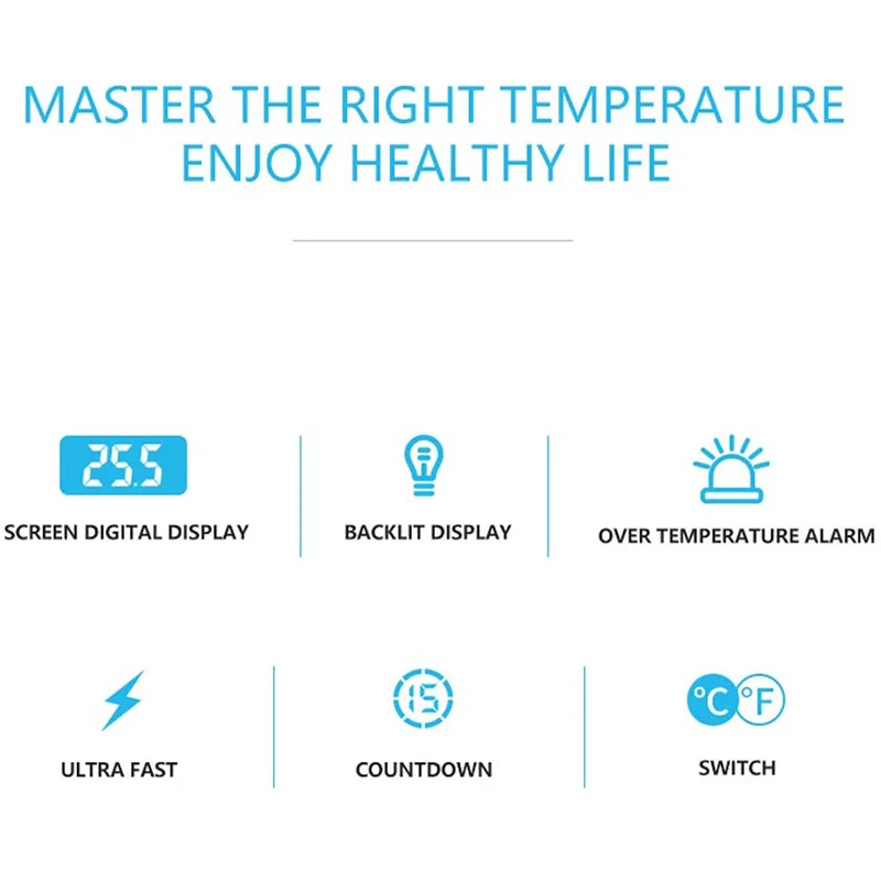Цифровой термометр для мяса еды с ЖК-подсветкой Кухонный Термометр