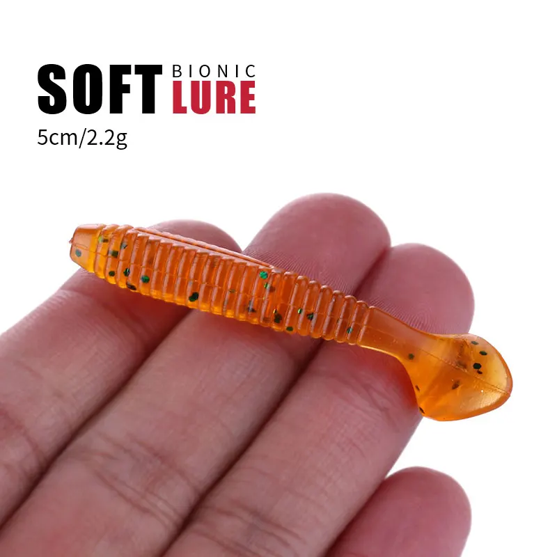 Новинка 1 шт. Мягкая приманка в виде личинки Искусственная резина 5 см/2 2 г