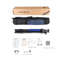 AOKA KF324CBH40R New design low gravity carbon fiber camera compact outdoor tripod with panoramic ball head