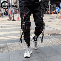 black hip hop cargo pants men streetwear cotton joggers fashion sweatpants casual harem trousers summer harajuku pants men 2020
