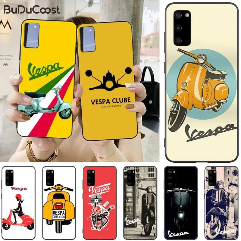 Jomy Vespa самокат Bling Cute Coque Shell чехол для телефона Samsung S5 6 7 8 9 10 S8 S9 S10 plus S10E lite 5G S20 UITRA
