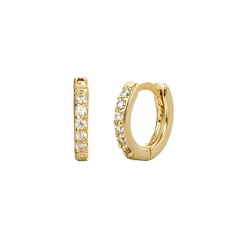 

1PC Ear Puncture Rainbow Color Zircon Cartilage Earrings for Women Ear Buckle Creative Simple Tiny Helix Piercing Tragus Jewelry