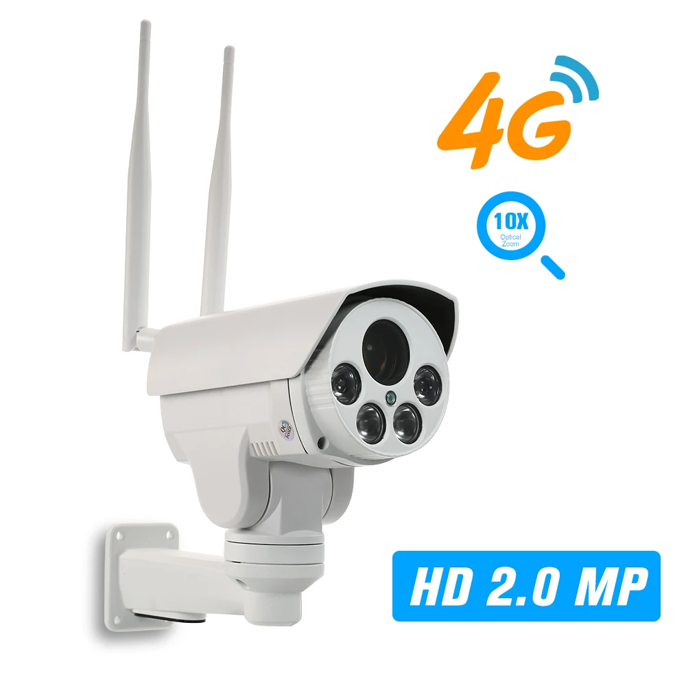 Беспроводная IP камера 1080P 4G объектив 2 8 12 мм с автофокусом сетевая ПНН наружная