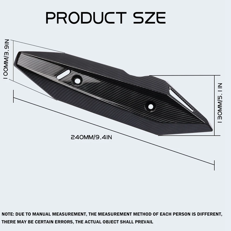 

Motorcycle Exhaust Pipe Cover Guard Heat Shield Anti-Scalding Shell for Honda Click150I Click125I