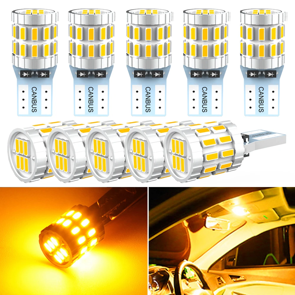 

10 светодиодный т. W5W T10 Светодиодные лампы Canbus для парковочного фонаря автомобиля внутренсветильник освещение для BMW VW Mercedes Audi A3 8P A4 6B BMW E60 E90