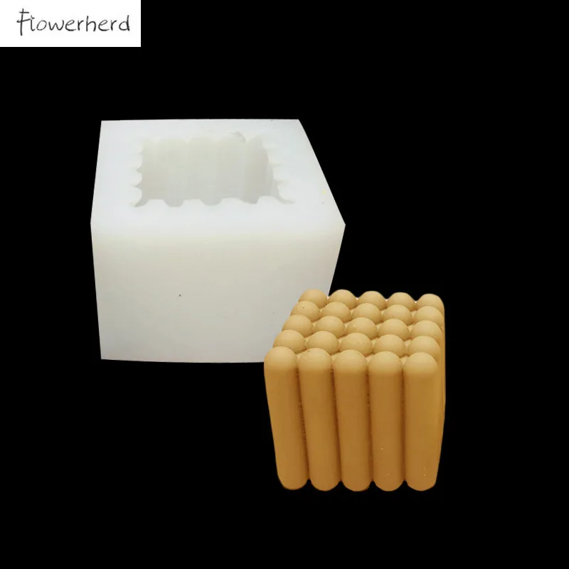 

Cube Candle Silicone Mold DIY Resin Mold Soap Mould Home Decor Aromatherapy Candle Molds for Candle Making Cake Decorating Tools