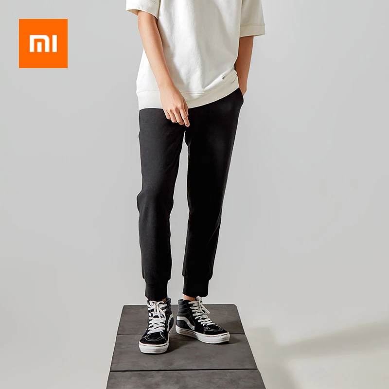 Классические хлопковые спортивные брюки Xiaomi с объемным разрезом свободная