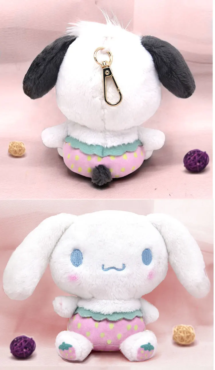 Японская веб-звезда ins sanrio Клубника HelloKitty Cinnamoroll плюшевые игрушки Мелодия плюшевый кулон пудинг PC Собака висячая пряжка