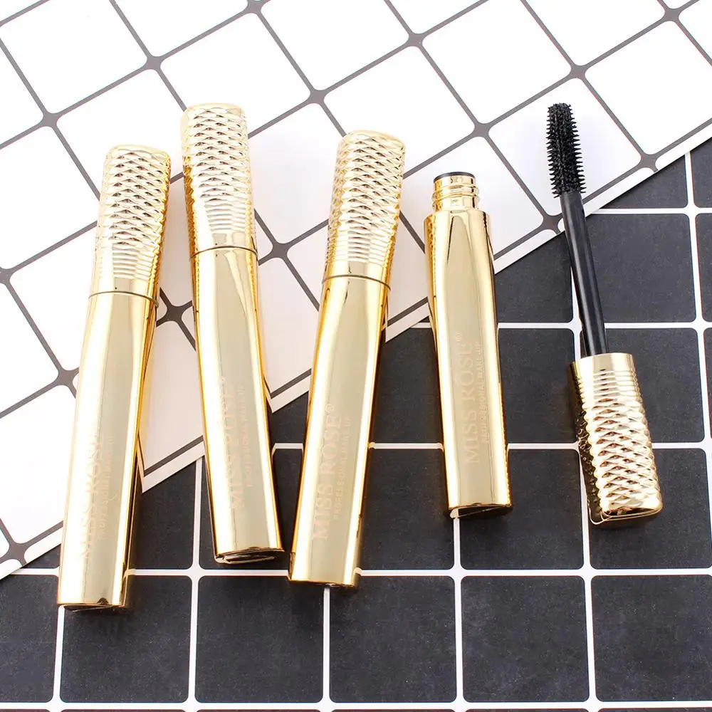 Black lash mascara Silicone Brush Head 4d silk fiber Eyelash Mascara Makeup 3D Lengthening Curling Thick Extension Waterproof |