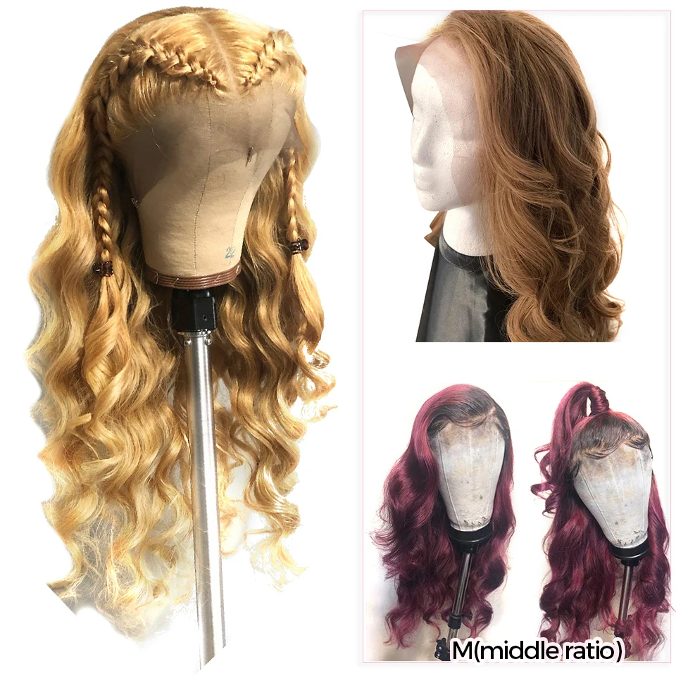 Парики из натуральных волос # 1B/99J цвет красный Бургундский с глубокой