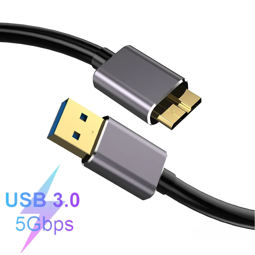 Hard Drive Cable USB to Micro B Cable Data Transfer Charger Cord for WD Hard Drive Seagate HDD Samsung USB 3.0 Micro B Data Cord