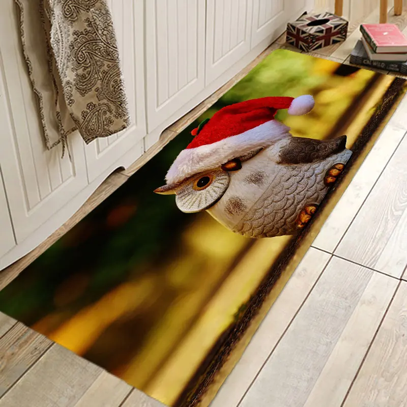 

Christmas Rug 3D RUG Hallway Carpets and Rugs for Bedroom Living Room Carpet Kitchen Bathroom Anti-Slip Floor Mats 3D Mat