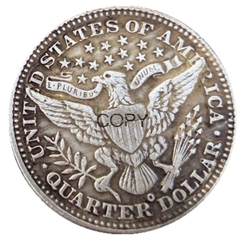 США монеты весь набор(1892-1916)-P-S-O-D 75 шт Парикмахерская четверть ДОЛЛАРОВ Розничная копия монет
