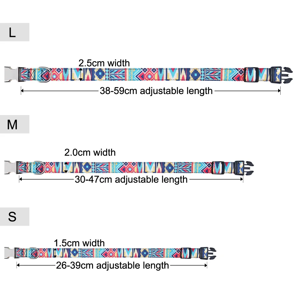 AiruiDog персонализированный ошейник для собаки прочный нейлоновый цветочный на