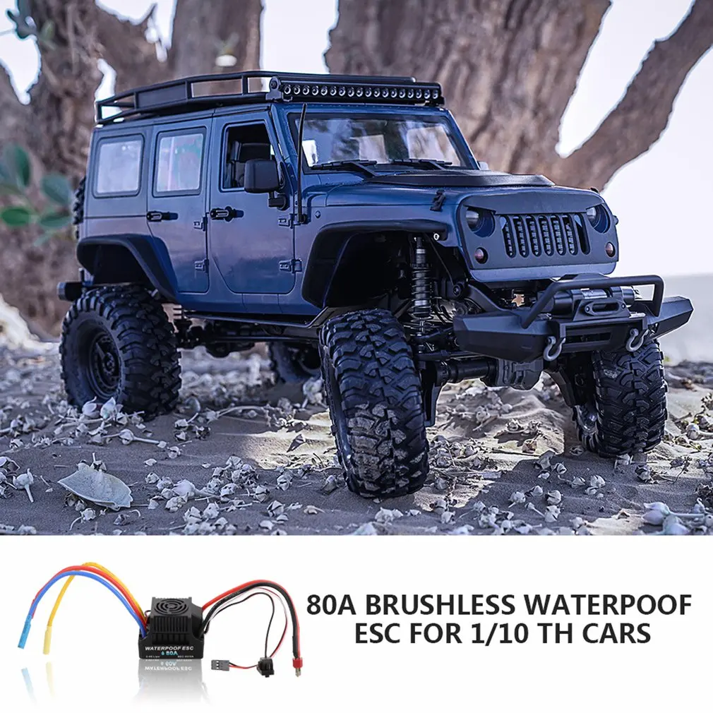 

Waterproof Brushless ESC Electric Governor Long Line For 1/8 1/10 RC Car Good Workmanship Waterproof ESC