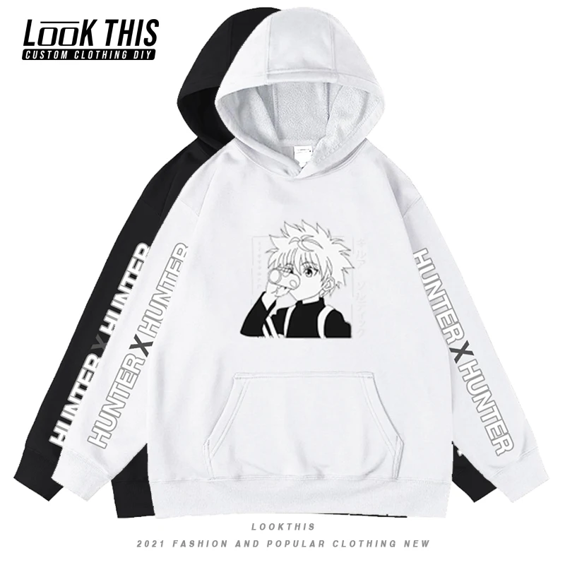 

Hunter X Hunter Cool Clothes for Boys Girls Hooded Sweatshirt Long Sleeve Pullover Children's Fun Manga Hoodies Hot Anime Tops