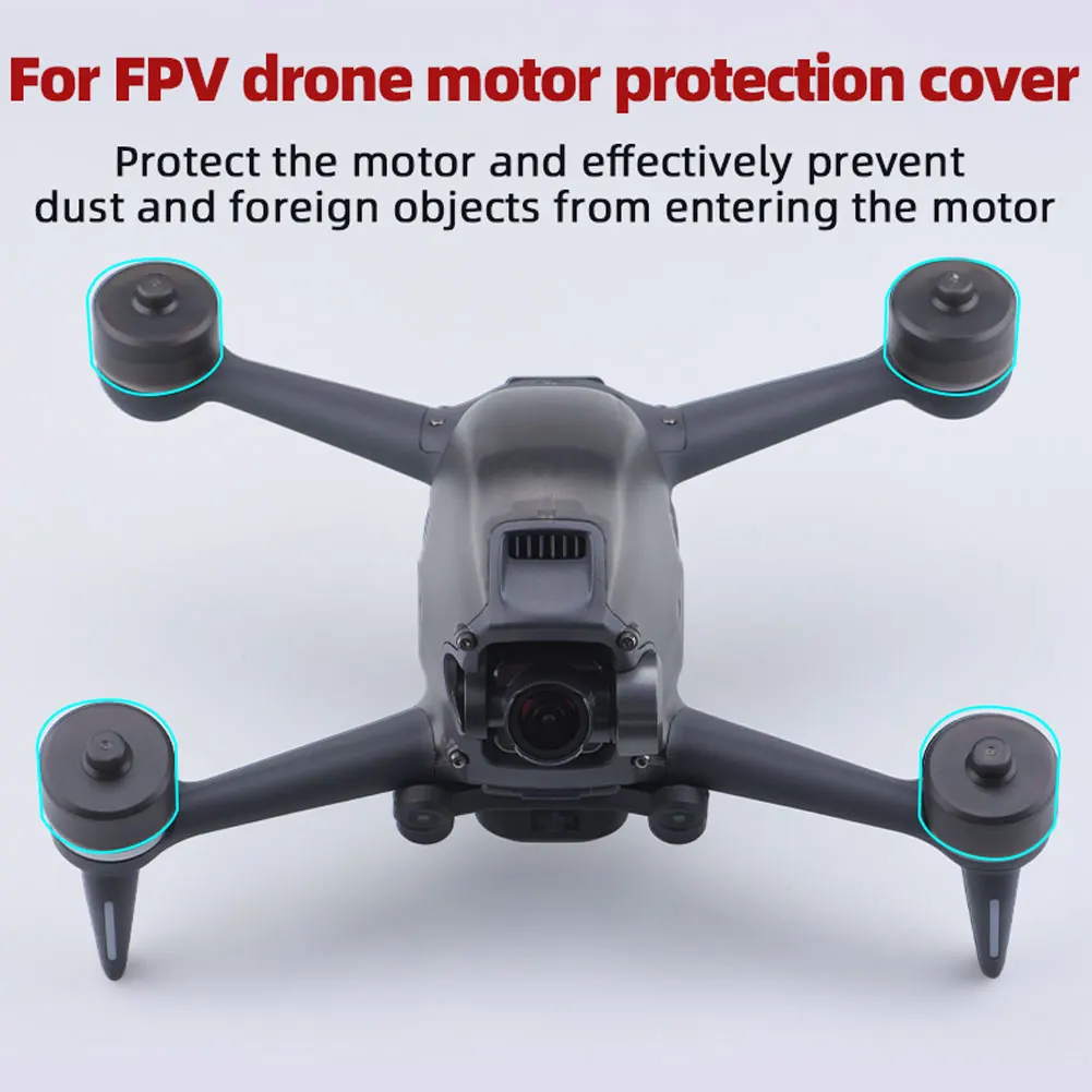 4Pcs Motor Cover For DJI FPV Combo Drone Engine Protector Dus -Tproof Cap Case Drone Protection Accessories Spare Parts
