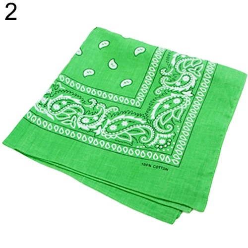 Полиэфирный хлопковый кешью в виде цветка хип-хоп банданы для женщин Карманный