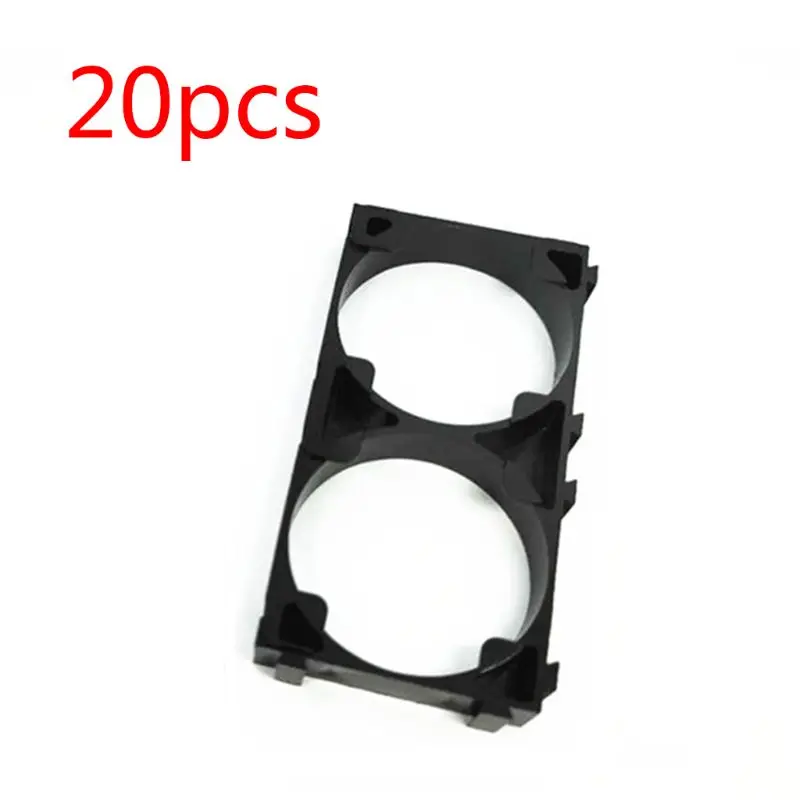 

20PCS 32650 1x2Battery Holder Safety Anti Vibration Plastic Cell Brackets for 32650 Batteries Pack Accessories