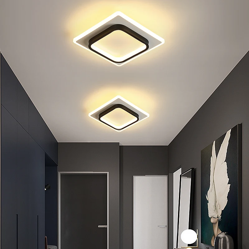 $18.12 Nordic LED Ceiling Lights for Corridor Aisle Balcony Indoor Lighting LED Ceiling Lamp for Bedroom Living Room Home Lighting 220V