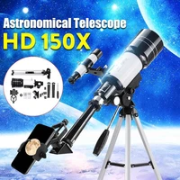 refractive space telescope outdoor travel professional astronomical telescope monocular spotting scope w tripod kit