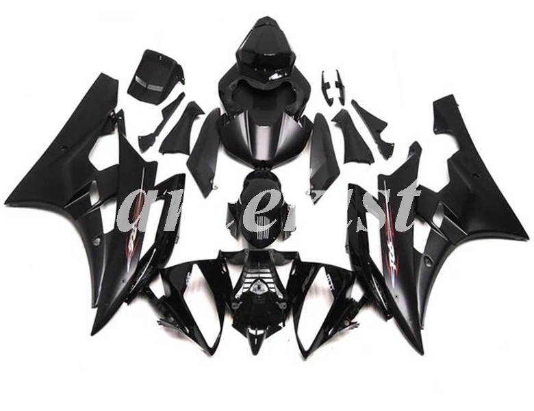 

Новый набор обтекателей для мотоциклов ABS под давлением, подходит для YAMAHA YZF-R6 2006 2007 R6 06 07, черный, на заказ